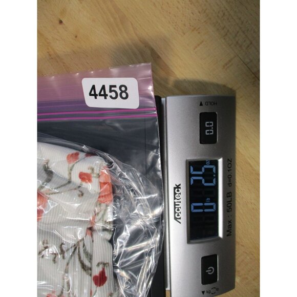 Old Navy Womens Floral Ribbed Tank Top Large Cotton Blend White - Picture 7 of 7